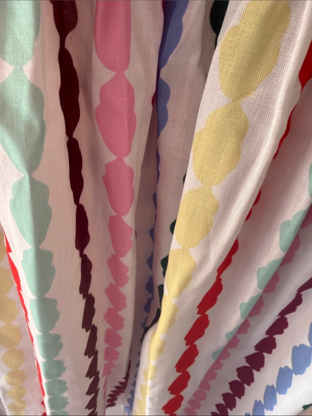 Commense Multicolor Striped Smocked Midi Skirt - Picture 2 of 5